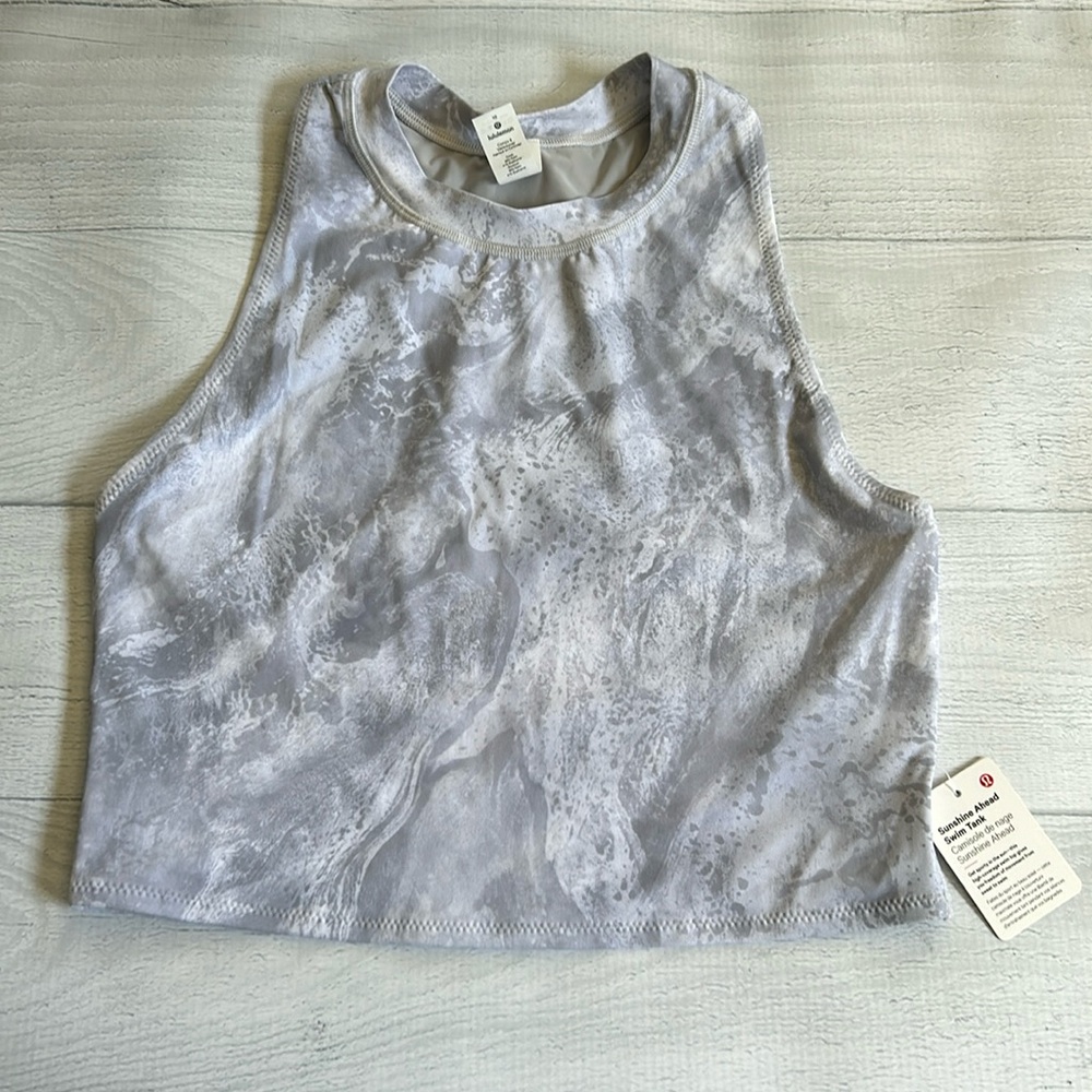 Lululemon Sunshine Ahead Swim Tank Sz‎ 10 NWT COHG